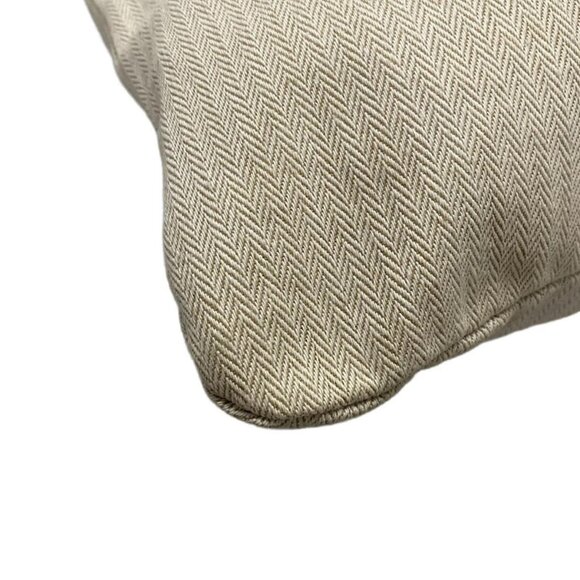 Auth HERMES Aline Cream Beige Cotton Leather Shoulder Bag - Picture 7 of 16